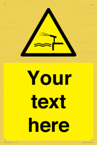 Custom warning water cannon